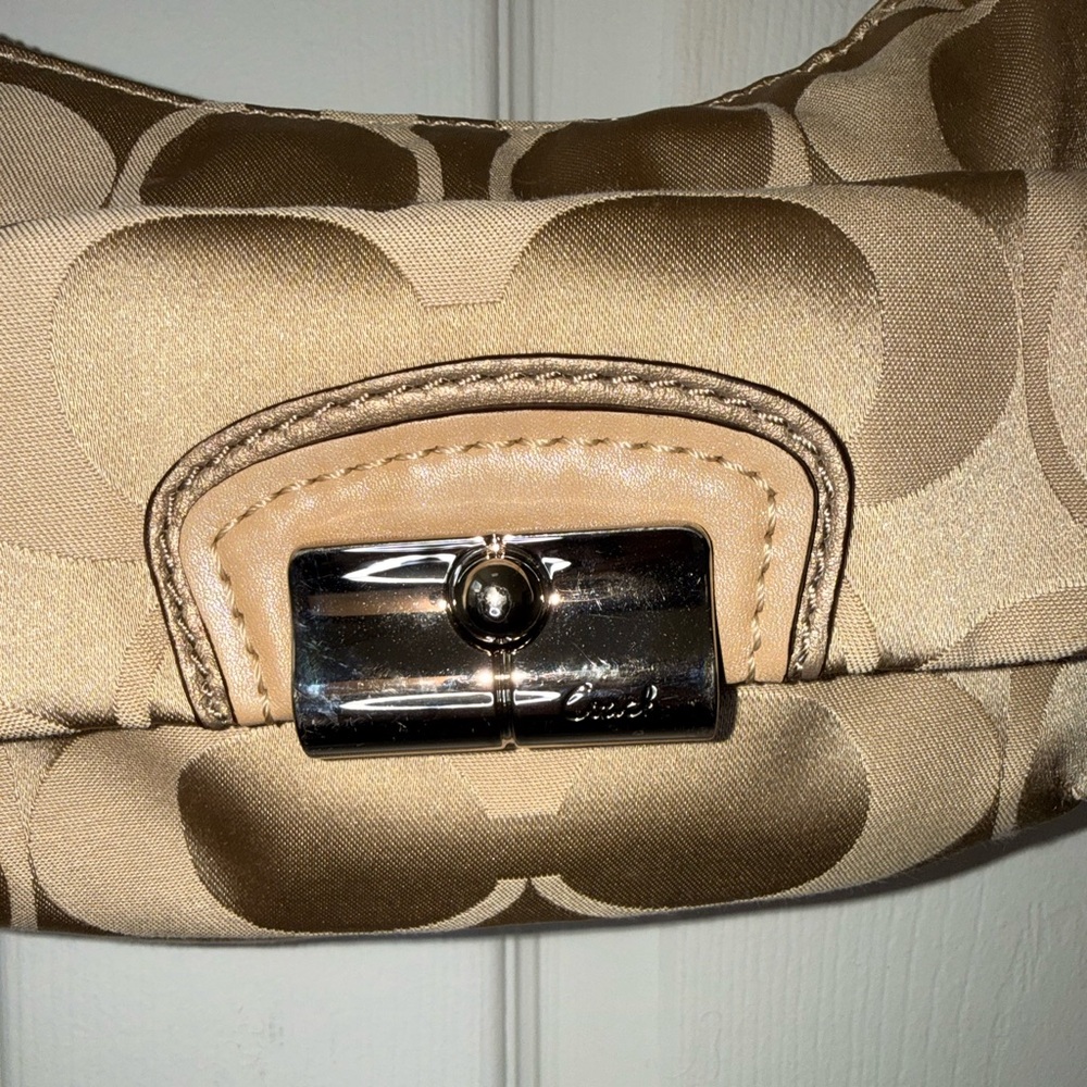 NWOT - Coach Kristin Signature Pleated Flap Crossbody Bag - Picture 3 of 14